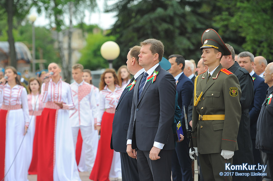 В Бобруйске прошел митинг, посвященный Дню независимости 