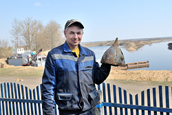 Найденный в Березине княжеский шлем вернулся в Бобруйск. Когда можно будет его увидеть?