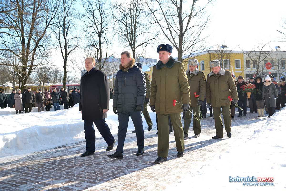 В Бобруйске отметили 32-ю годовщину вывода войск из Афганистана