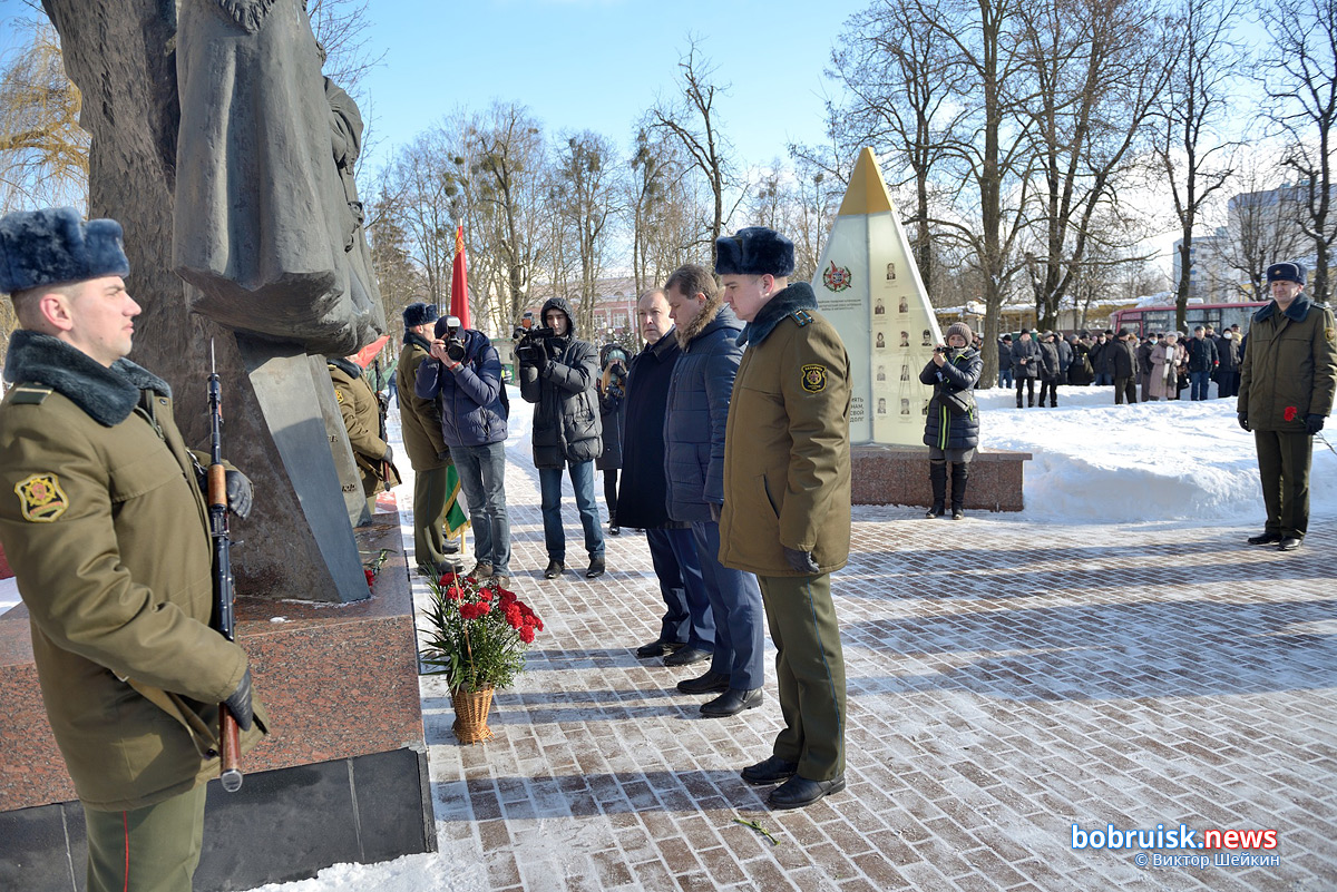 В Бобруйске отметили 32-ю годовщину вывода войск из Афганистана