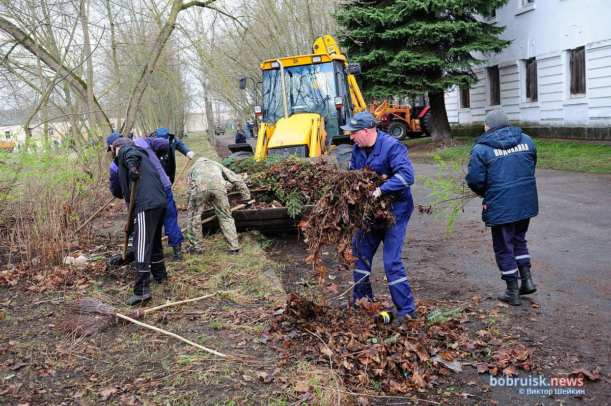 Бобруйске прошел республиканский субботник. Фоторепортаж