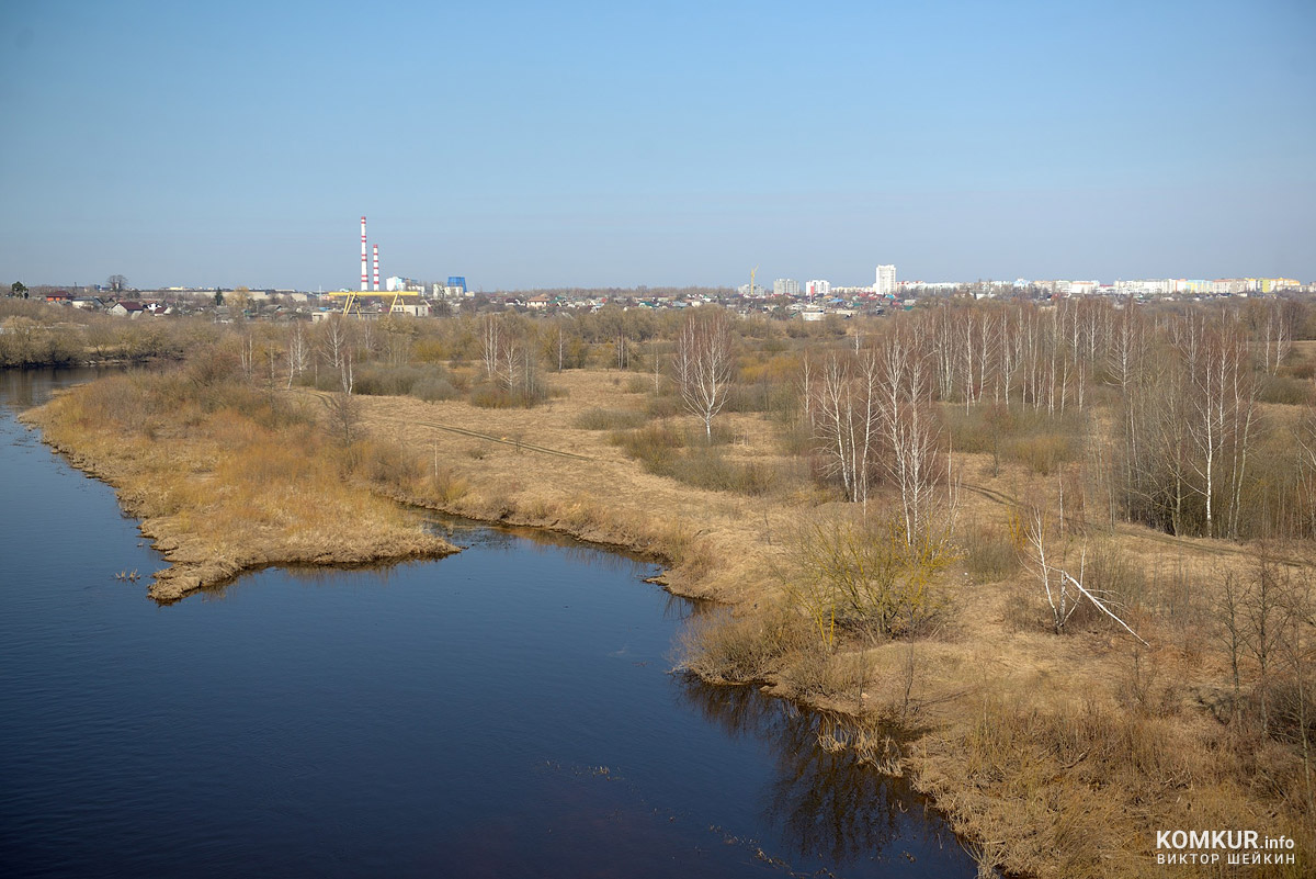 Бобруйск, Березина, наблюдения с моста и берега реки
