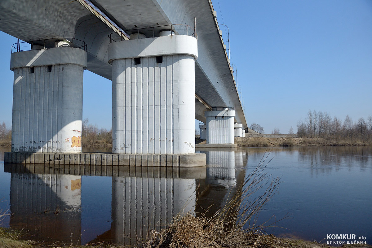 Бобруйск, Березина, наблюдения с моста и берега реки