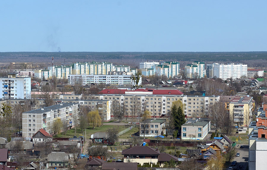 Вид на восточную часть города с самого высокого бобруйского здания. Фоторепортаж