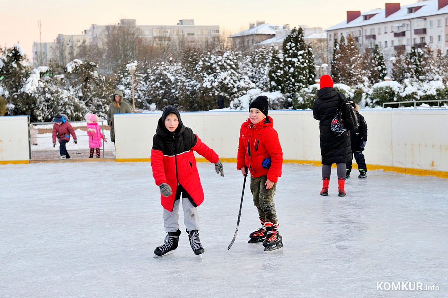 Зимние забавы для бобруйчан: где можно покататься на коньках и на лыжах
