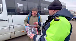 Зачем сотрудники ГАИ в Бобруйске останавливали маршрутки (видео)