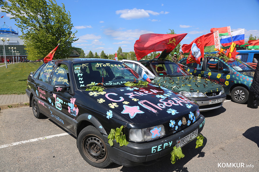 Колоссальная колонна: как в Бобруйске прошел автопробег, посвященный 78-й годовщине Победы