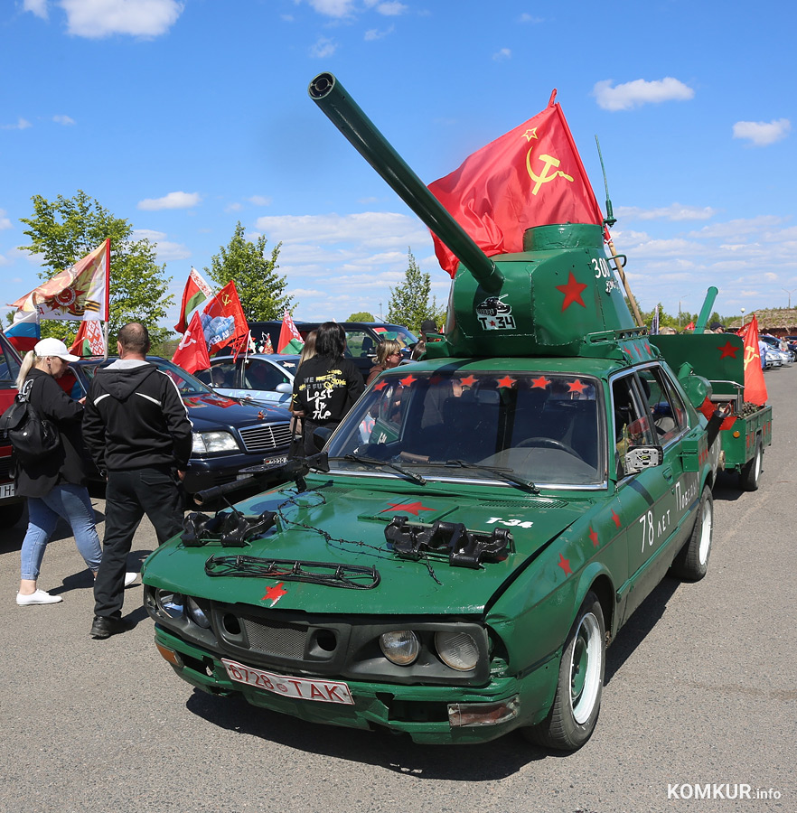 Колоссальная колонна: как в Бобруйске прошел автопробег, посвященный 78-й годовщине Победы