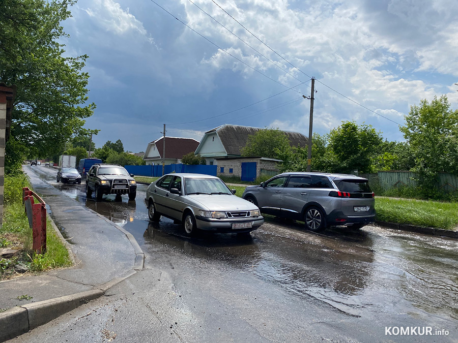 Первый летний дождь-2023, с грозой, случился в Бобруйске сегодня, 2 июня. Дождь был долгожданным. С крыш и листвы деревьев он смывал накопившиеся за засушливый май грязь и пыль, правда, не во всех районах города.