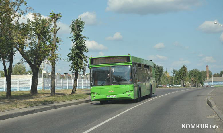 С 30 августа в Бобруйске изменится движение автобусов одного городского и одного пригородного маршрутов