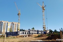 Строительство детского сада в микрорайоне Бобруйска вышло на новый уровень. Видео