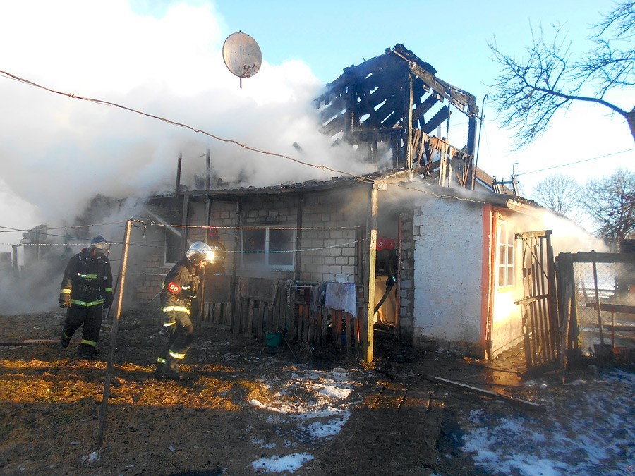 Бобруйский район, деревня Турки, февраль 2023. Пожар с гибелью человека.