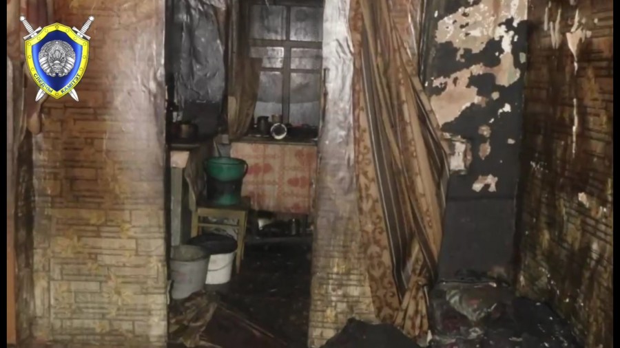 1 января 2023 года, Бобруйский район, деревня Турки. Пожар в жилом доме на улице Клубной. Фото: СК