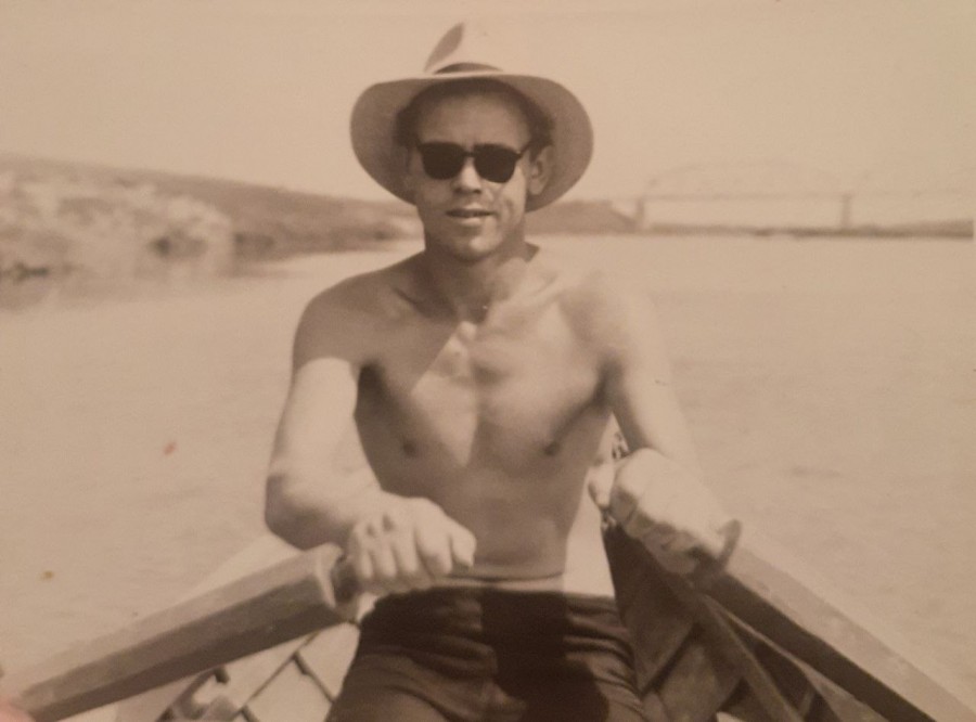 1960-е годы. Могилев, Днепр. На лодках катались рыбаки. Фото из архива Н.А. Федорович.