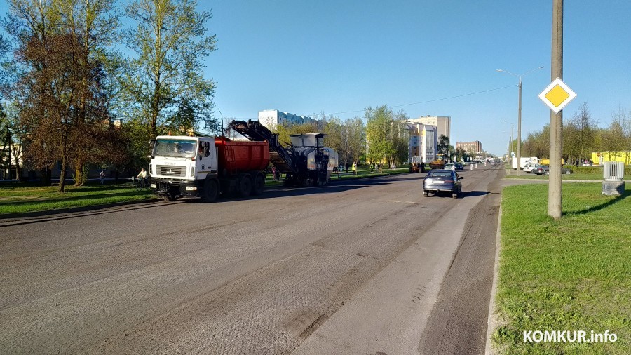 Начался ремонт еще одной проблемной улицы Бобруйска (видео)