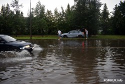 Воскресный ливень затопил несколько бобруйских улиц
