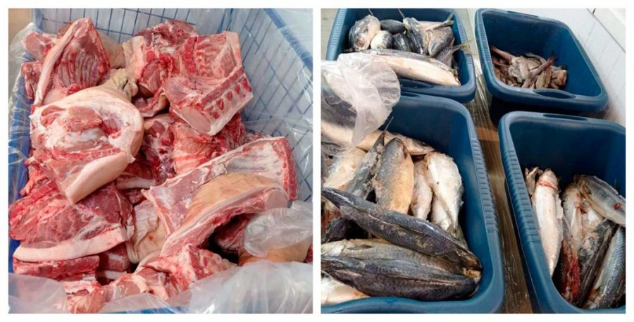 В Могилеве в магазине «Светофор» изъяли более 400 кг мяса, рыбы других продуктов