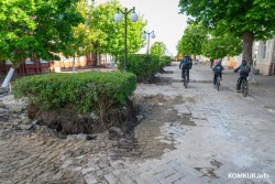 «Ривьера» на бобруйском Арбате. Начался ремонт главной пешеходной зоны города
